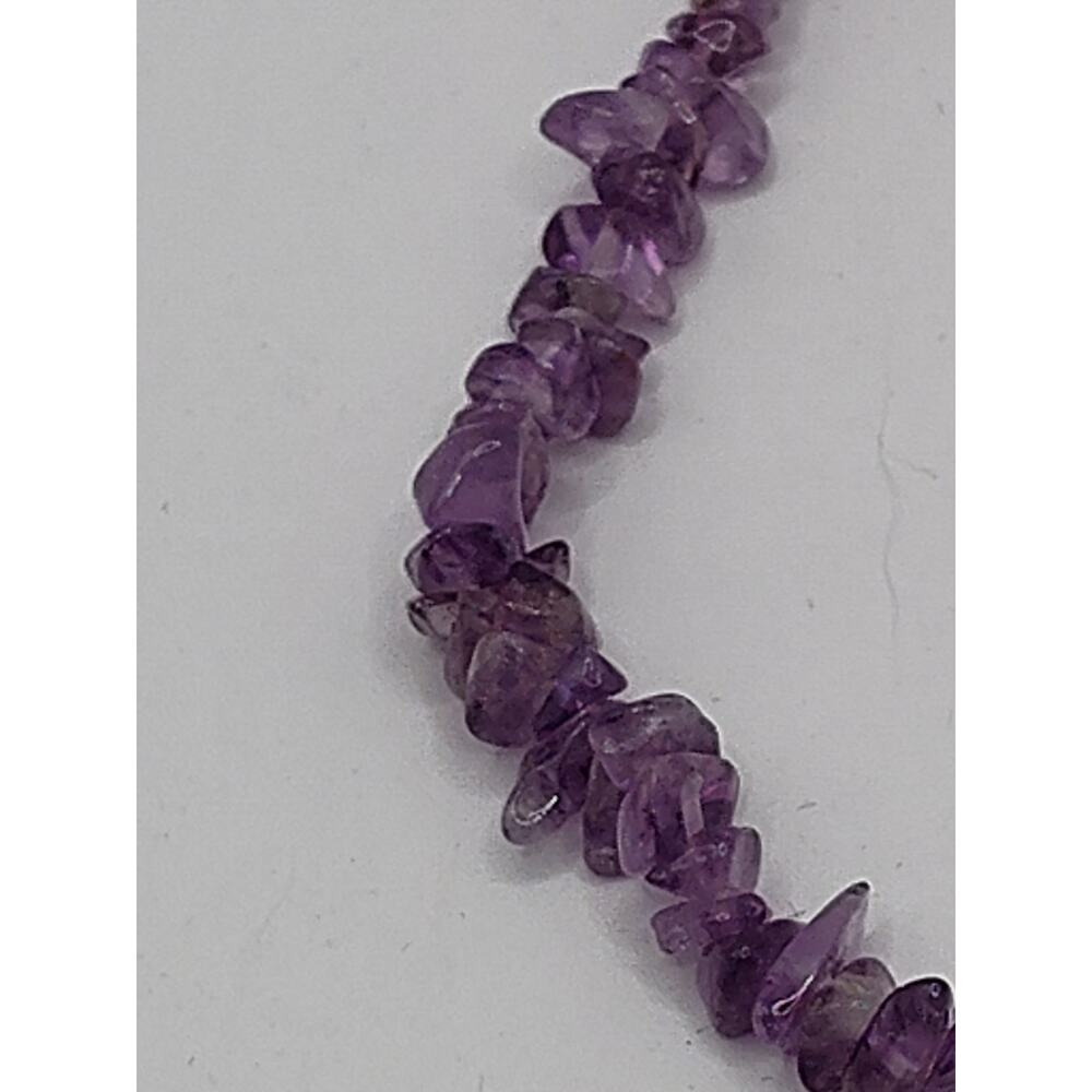 Doug Paulus Signed Dp Amethyst Chip Beads Necklac… - image 3
